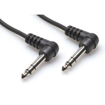 1/4" 90 Açılı TRS (M) - 1/4" 90 Açılı TRS (M) Balanslı Kablo 1.5 m (CSS-105RR)