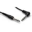 1/4" TRS (M) - 1/4" 90 Açılı TRS (M) Balanslı Kablo 1.5 m (CSS-105R)