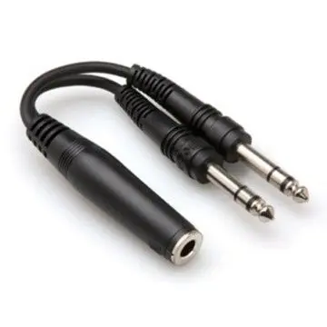 1/4'' TRS (F) - Dual 1/4'' TRS (M) Y-Kablo (YPP-308)