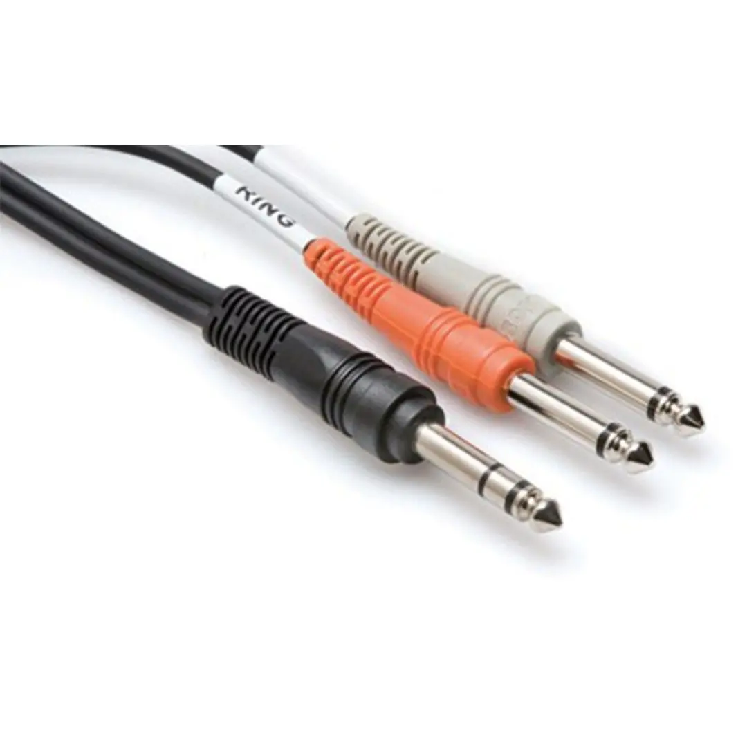 1/4'' TRS (M) - Dual 1/4'' TS (M) Insert Kablo 1 m (STP-201)