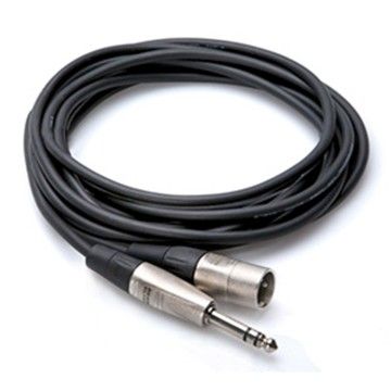1/4'' TRS - XLR (M) Profesyonel Balanslı Kablo 3 m (HSX-010)