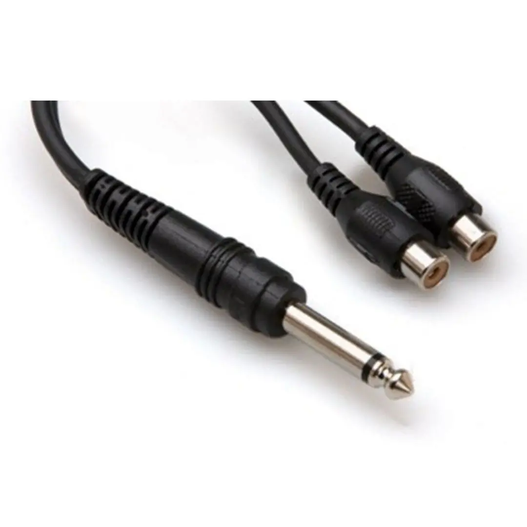 1/4'' TS (M) - Dual RCA (F) Y-Kablo (YPR-103)