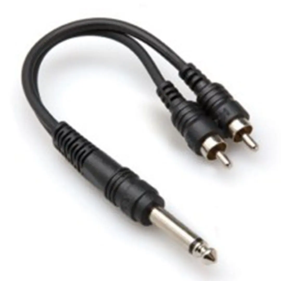 1/4'' TS (M) - Dual RCA (M) Y-Kablo (YPR-124)