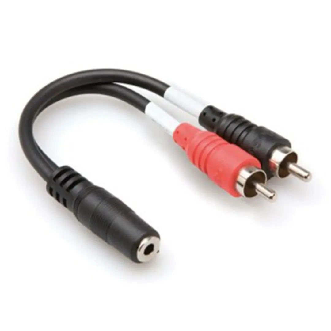 3.5 mm. TRS (F) - Dual RCA (M) Stereo Breakout Kablo (YMR-197)