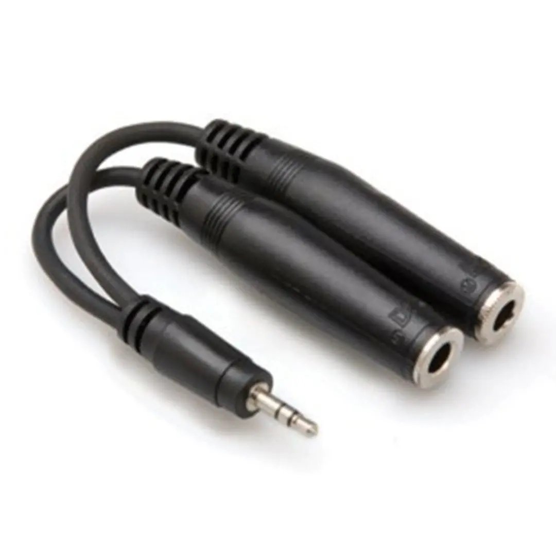 3.5 mm. TRS (M) - Dual 1/4'' TRS (F) Y-Kablo (YMP-233)