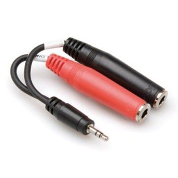 3.5 mm. TRS (M) - Dual 1/4'' TS (F) Stereo Breakout Kablo (YMP-137)