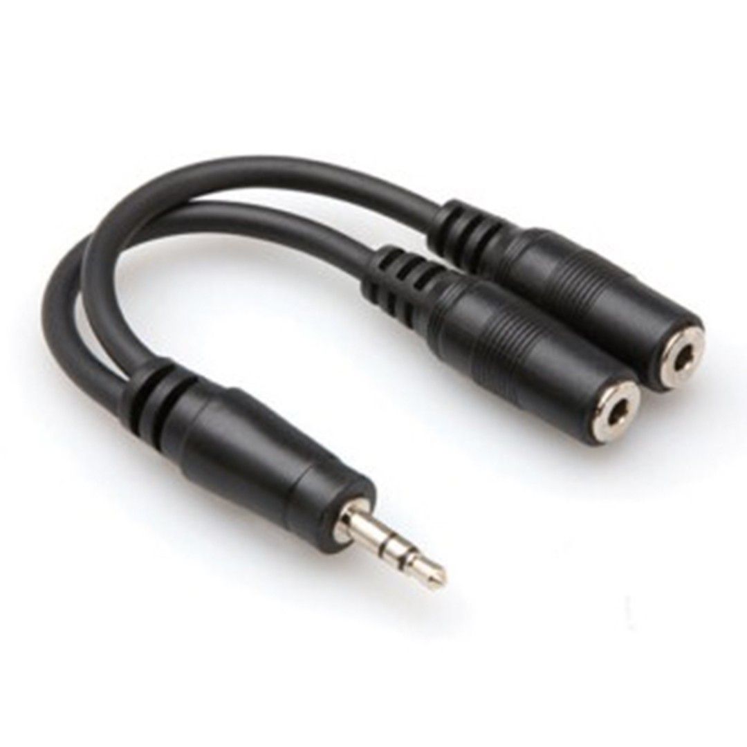 3.5 mm. TRS (M) - Dual 3.5 mm. TRS (F) Y-Kablo (YMM-232)