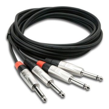 Pro 1/4" TS (M) - 1/4'' TS (M) Balanssız Çift Kablo 1.5 m (HPP-005X2)