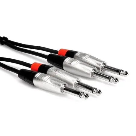 Pro 1/4" TS (M) - 1/4'' TS (M) Balanssız Çift Kablo 1.5 m (HPP-005X2)