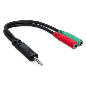 3.5 mm TRRS - Dual 3.5 mm TRSF  Breakout Kablo (YMM-108)