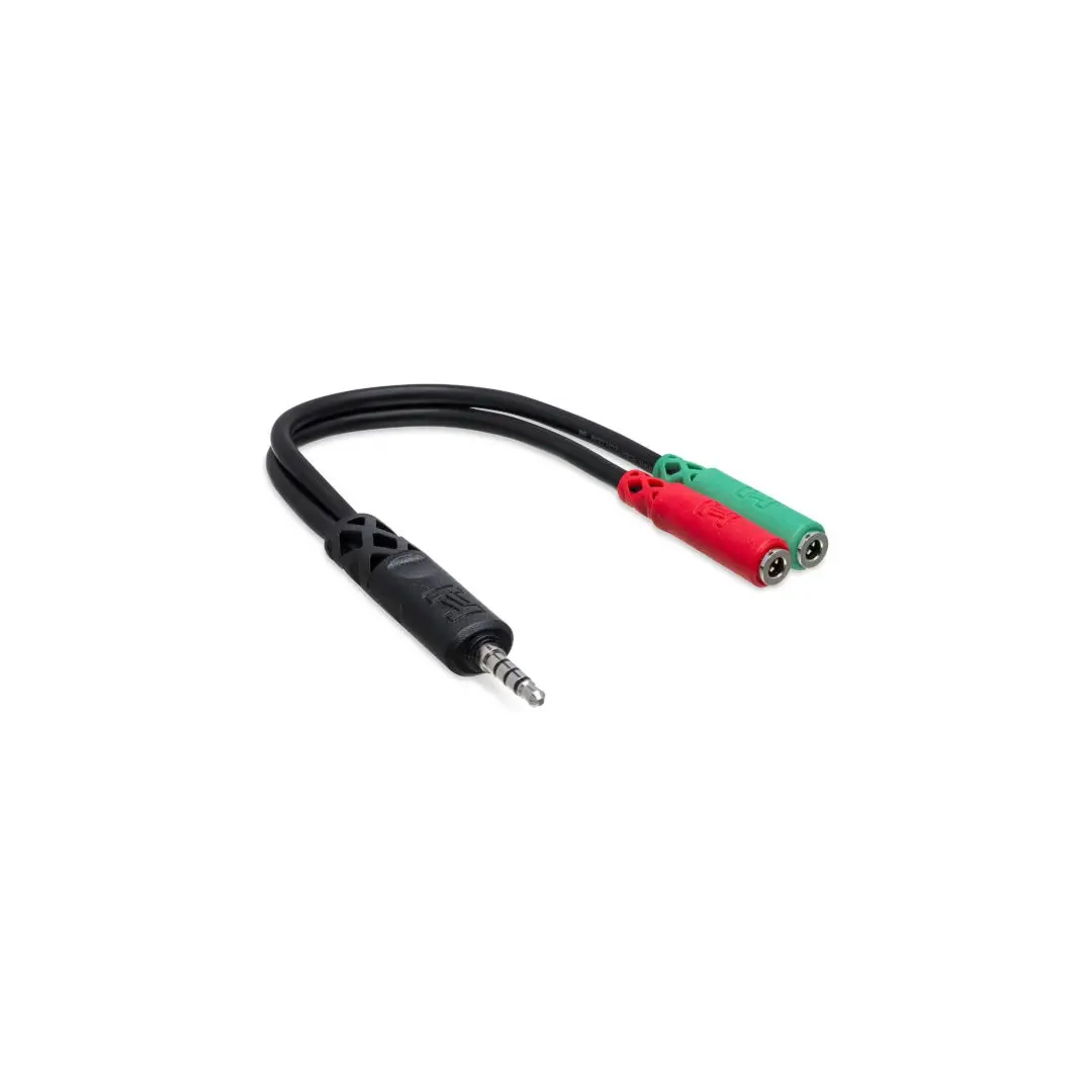 3.5 mm TRRS - Dual 3.5 mm TRSF  Breakout Kablo (YMM-108)