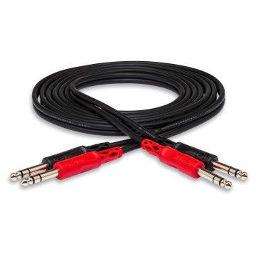 Dual 1/4" TRS (M) - 1/4" TRS (M) Balanslı Kablo 1 m (CSS-201)