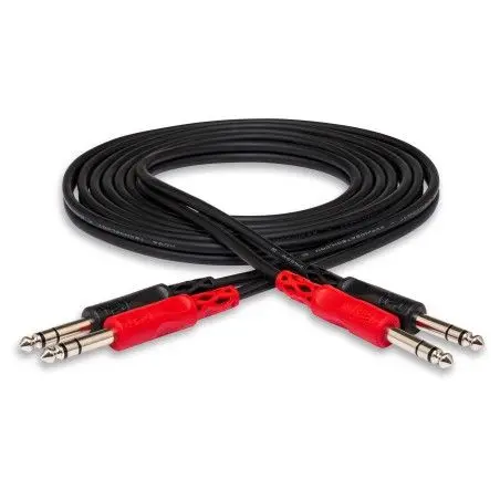 Dual 1/4" TRS (M) - 1/4" TRS (M) Balanslı Kablo 1 m (CSS-201)