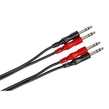 Dual 1/4" TRS (M) - 1/4" TRS (M) Balanslı Kablo 1 m (CSS-201)