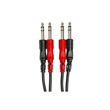 Dual 1/4" TRS (M) - 1/4" TRS (M) Balanslı Kablo 2 m (CSS-202)