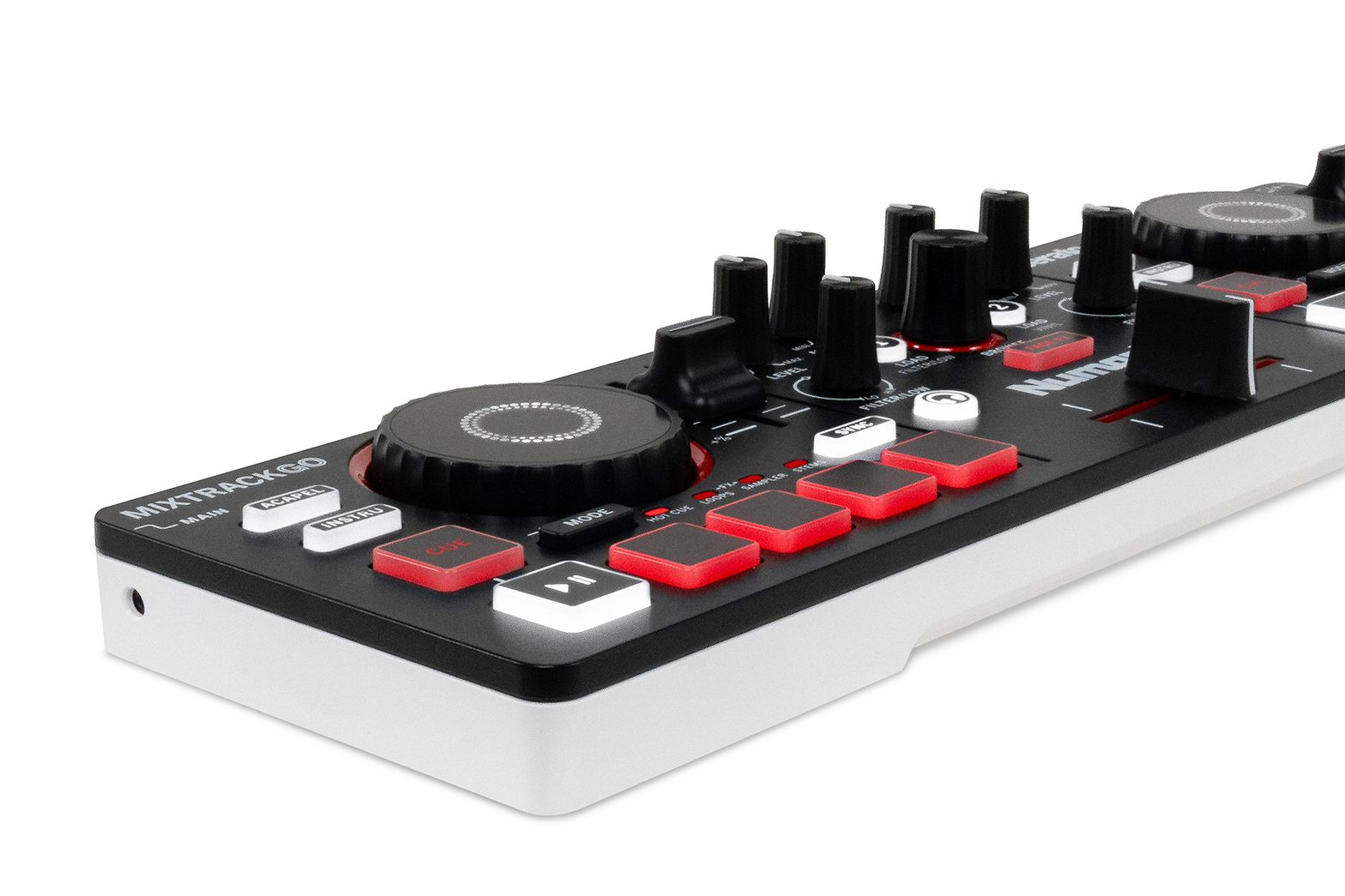 MixTrack Go kapasitif dokunmatik jog wheel yakın çekim