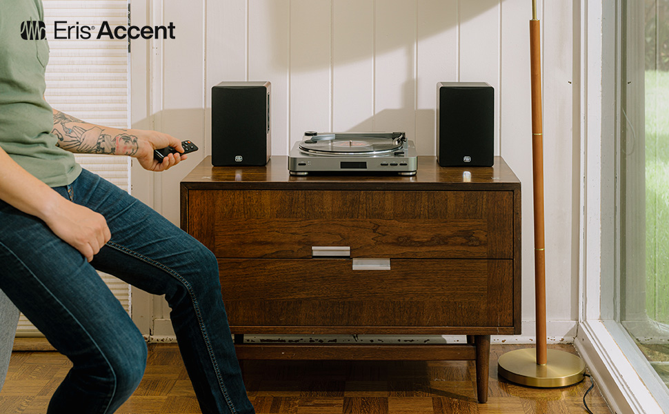 PreSonus Eris Accent çift aktif kitaplık hoparlör