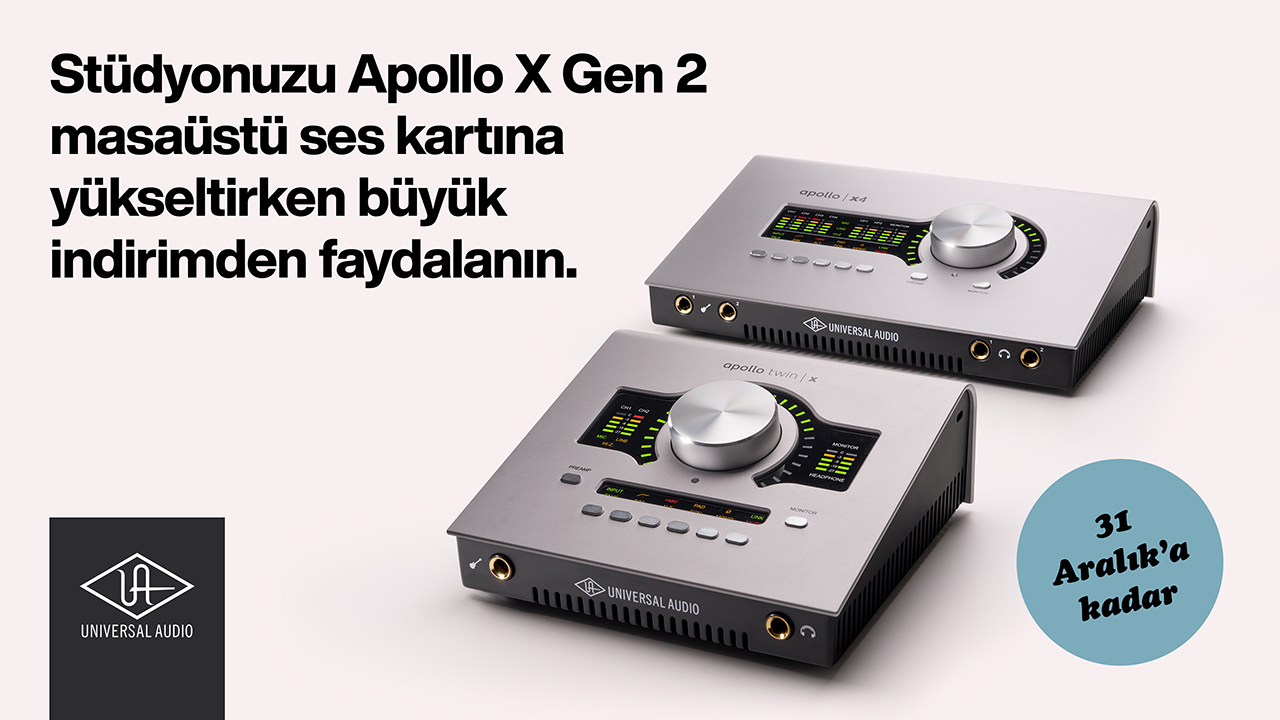 Universal Audio Apollo X Gen 2 Masaüstü Ses Kartlarında Sınırlı Süreli İndirim