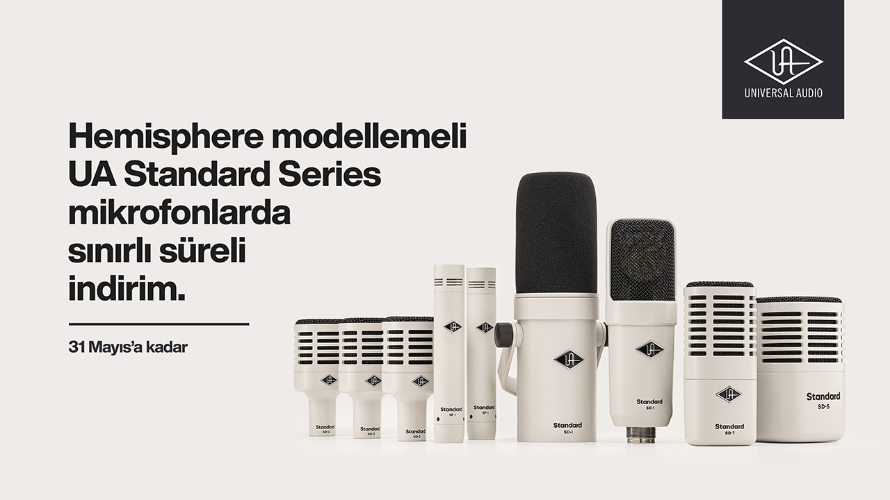 Hemisphere Modellemeli UA Standard Series Mikrofonlarda Sınırlı Süreli İndirim