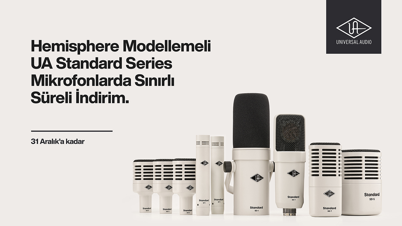 Hemisphere Modellemeli UA Standard Series Mikrofonlarda Sınırlı Süreli İndirim