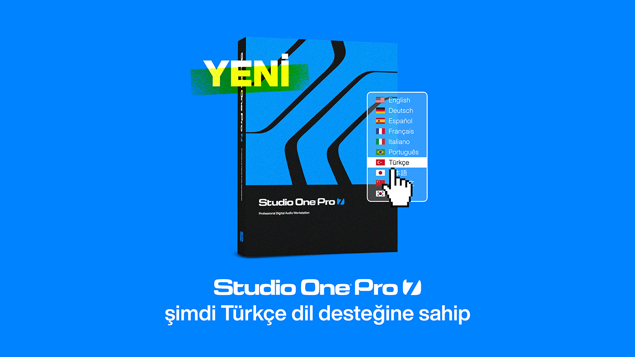 PreSonus Studio One Pro 7 Şimdi Türkçe
