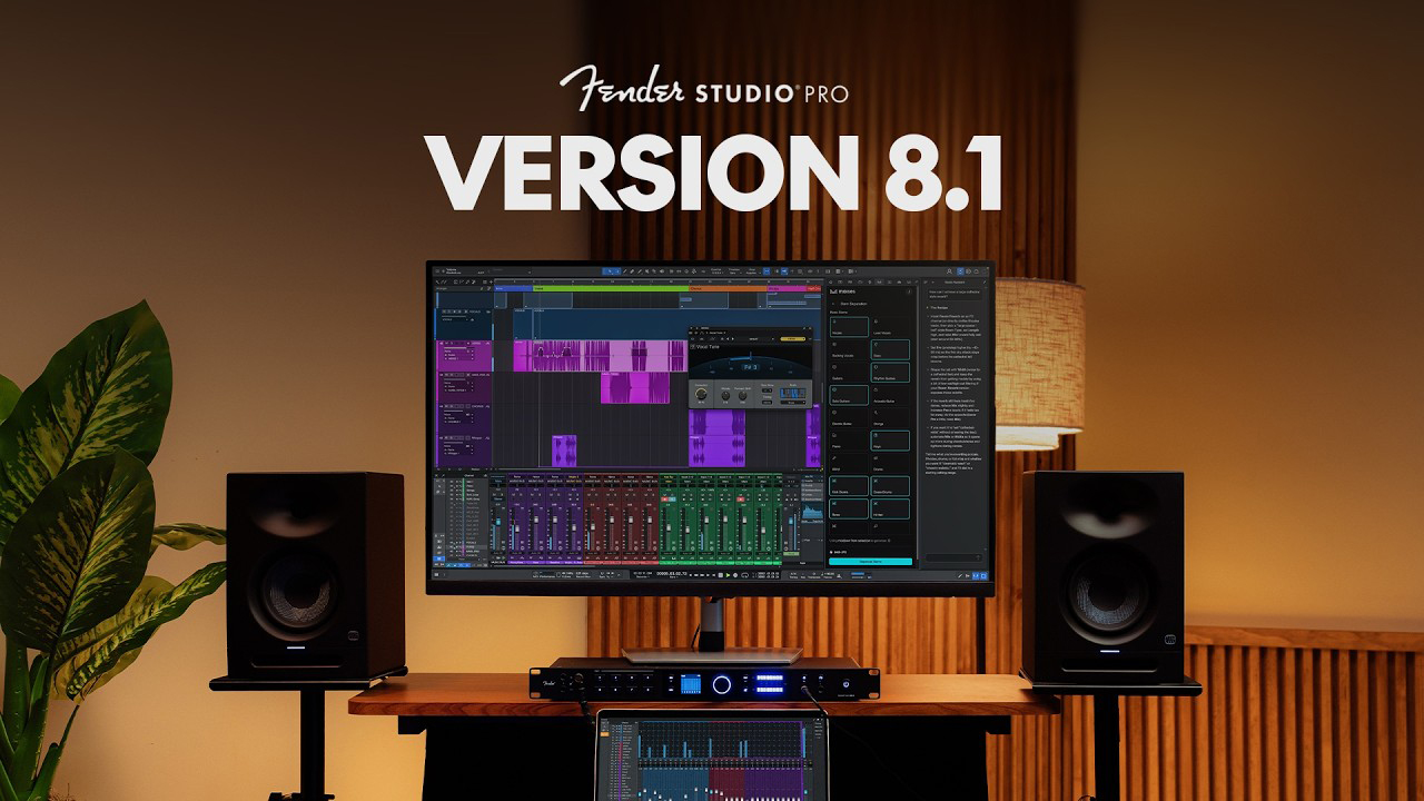 Fender Studio Pro'nun 8.1 Sürümü ile Gelen Yenilikler